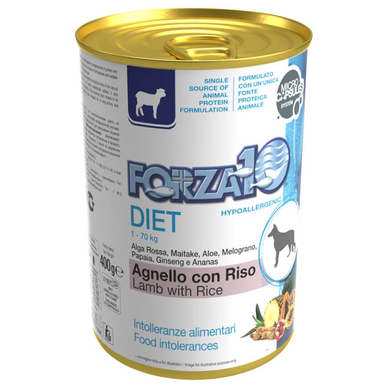 Forza 10 Diet Low Grain 6 x 400 g - Lamm & Reis von Forza10 Diet Dog