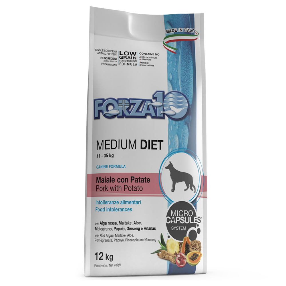 Forza 10 Medium Diet Low Grain mit Schwein - 12 kg von Forza10 Diet Dog