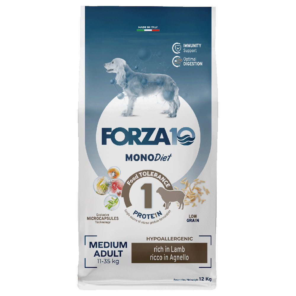 Forza 10 Medium Diet mit Lamm - Sparpaket: 2 x 12 kg von Forza10 Diet Dog