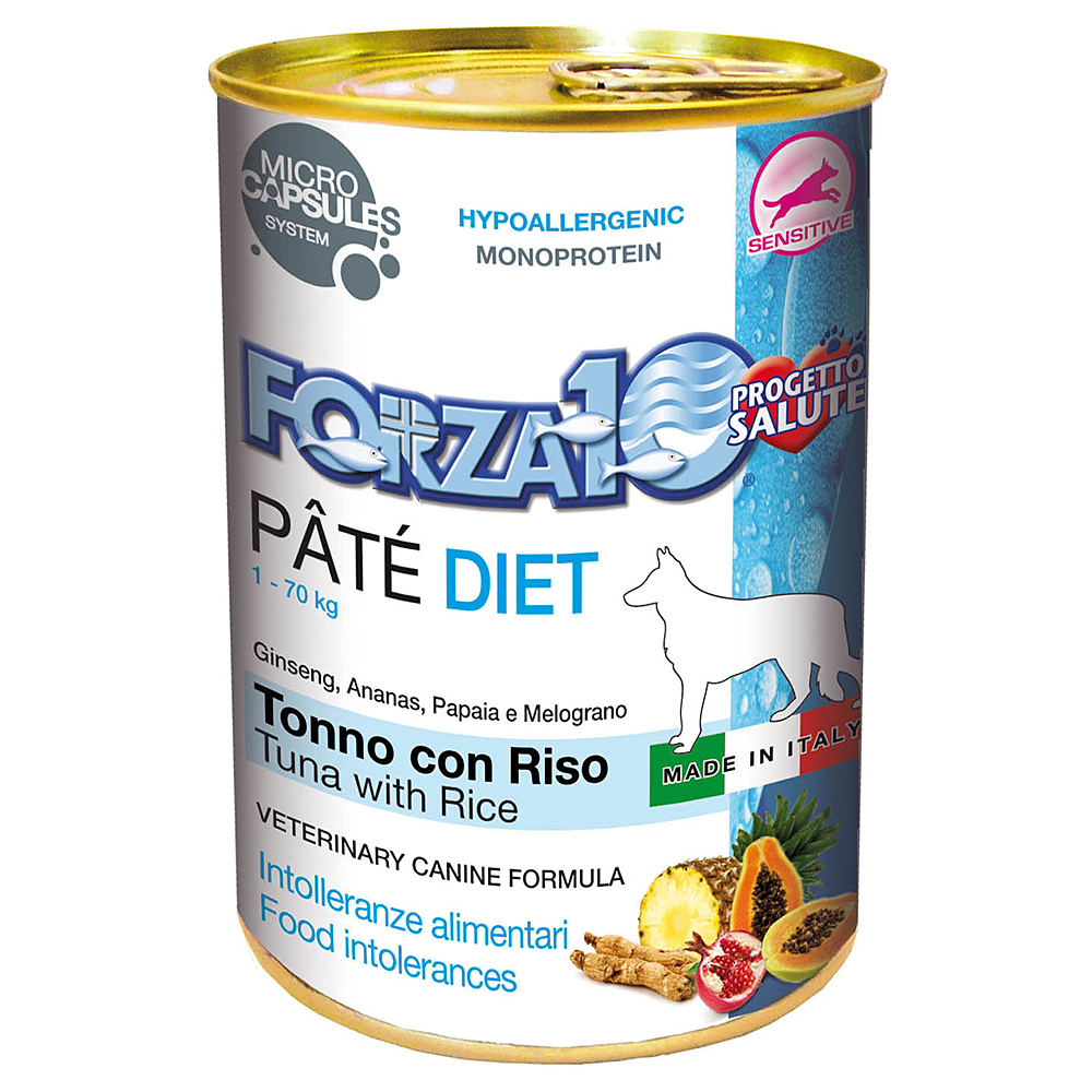 Forza10 Diet Thunfisch Paté mit Reis - 6 x 400 g von Forza10 Diet Dog