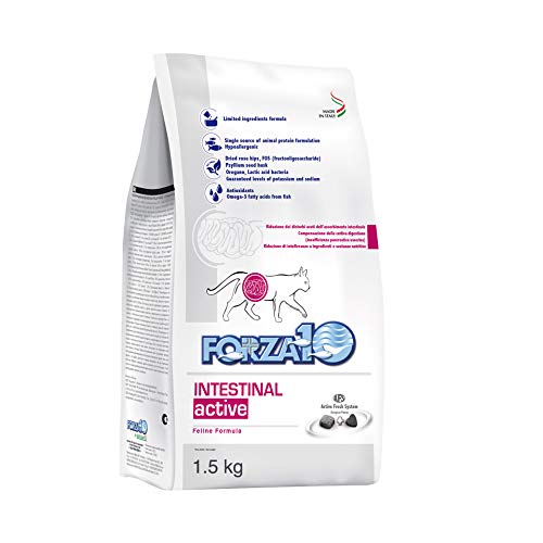 Forza 10 Intestinal Active Katzen Getreidefreies Katzenfutter, Durchfallmittel – Beutel mit 1,5 kg Forza 10 Intestinal Active Katzen Getreidefreies Katzenfutter, Durchfallmittel – Beutel mit 1,5 kg von Forza10