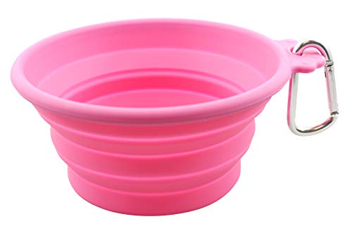 FouFou Dog 60214 Collapsible Bowls Hund und Katze Schüssel, M, rosa von FouFou Dog