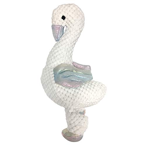 FouFou Dog 87001 Under The Sea Knotted Toy Small - Swan Hundespielzeug von FouFou Dog