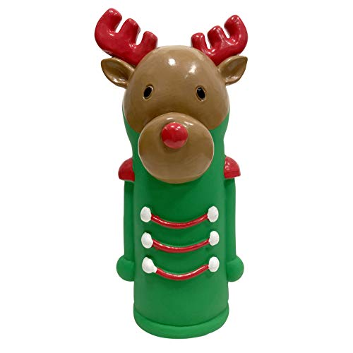 FouFou Dog 87323 Nutcracker Cruncher Toy - Reindeer Hundespielzeug, 300 g von FouFou Dog