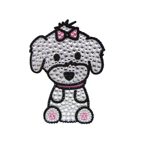 FouFou Dog 92970 Rhinestone Stickers Maltese (Girl) Geschenkidee Aufkleber von FouFou Dog