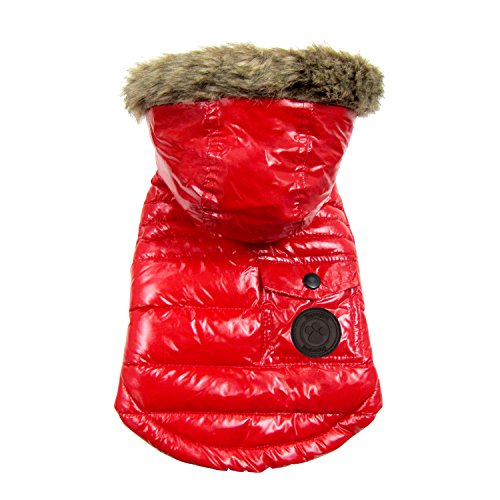 FouFou Dog FFD 61058 2016 Winter Coat Hundemantel, XS, rot von FouFou Dog