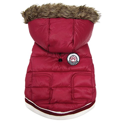 FouFou Dog FFD 62521 Expedition Parka Hundemantel, XS, rot von FouFou Dog