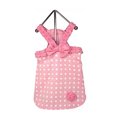 FouFou Dog FFDMSPDD 57053 Miss Polka Dot Dress Pink M Hundekleid, 700 g von FouFou Dog