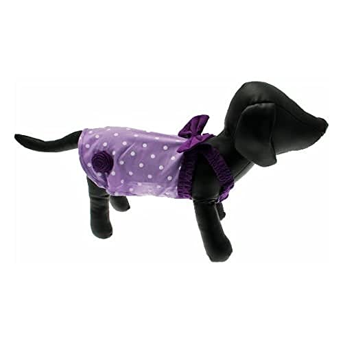 FouFou Dog FFDMSPDD 57056 Miss Polka Dot Dress Lilac XS Hundekleid, 450 g von FouFou Dog
