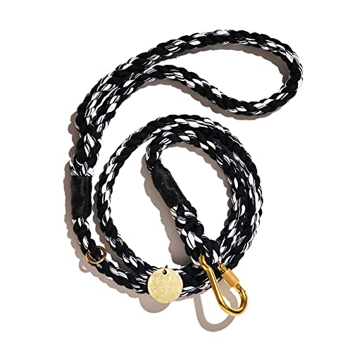Found My Animal Hundeleine aus Seil mit hochgedrehtem Seil, Standard-S-verstellbar, massives Messing, abschließbare Karabiner, robuste Trainingsleine, handgefertigt, recyceltes Welpenleine, Found My Animal Hundeleine aus Seil mit hochgedrehtem Seil, Standard-S-verstellbar, massives Messing, abschließbare Karabiner, robuste Trainingsleine, handgefertigt, recyceltes Welpenleine, von Found My Animal