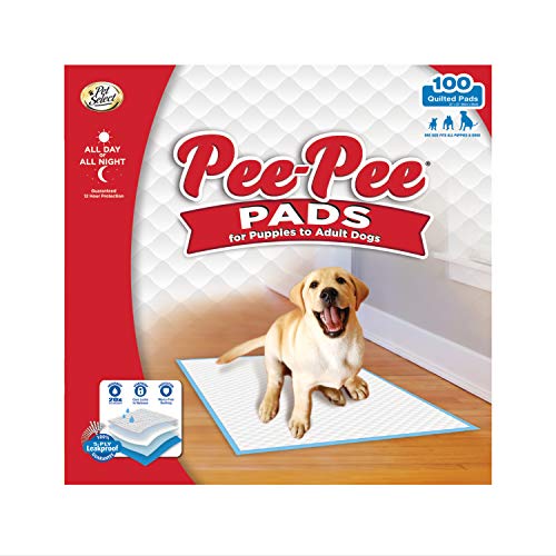 Four Paws Pet Select Pee Pads für Hunde und Welpen, 100 Stück, Standard: 55,9 x 55,9 cm von Four Paws