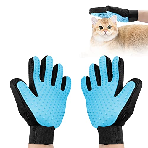 Fousenuk 1 Paar Fellpflegehandschuh, Fellpflege Handschuh aus Silikon mit Verstellbarem Klettverschluss Handschuhe für Hunde und Katzen, Katzenhandschuh für Deshedding, Baden, und Massieren Fousenuk 1 Paar Fellpflegehandschuh, Fellpflege Handschuh aus Silikon mit Verstellbarem Klettverschluss Handschuhe für Hunde und Katzen, Katzenhandschuh für Deshedding, Baden, und Massieren von Fousenuk