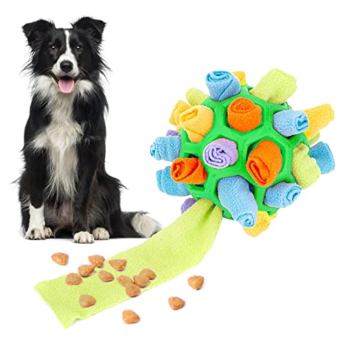 Fouvin Aktiv-Schnüffelball für Hunde – Intelligentes Intelligenzspielzeug mit 360° Leckerli-Versteck von Fouvin