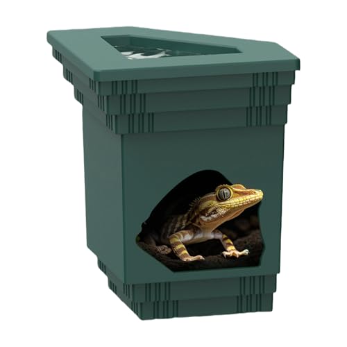 Foway Echsen Futternapf Schale,2 in 1 Reptilienhöhle Mit Futternapf - atives Aquarium Zubehör Sonnenplatz Für Krabben Leopardfrosch Foway Echsen Futternapf Schale,2 in 1 Reptilienhöhle Mit Futternapf - atives Aquarium Zubehör Sonnenplatz Für Krabben Leopardfrosch von Foway