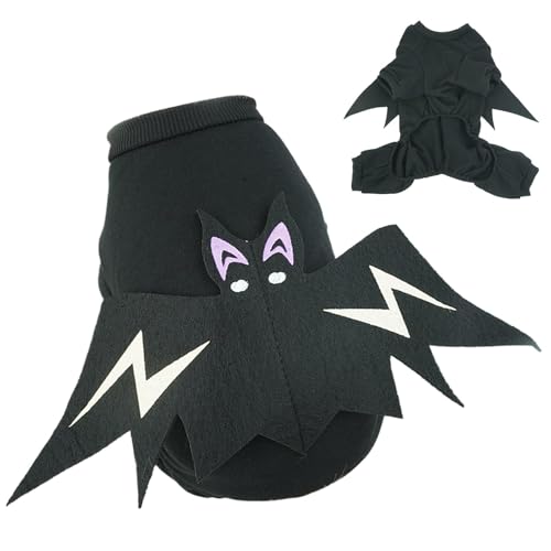 Foway Fledermausflügel-Kostüm für Hund, Haustierkatze, Fledermausflügel - Fledermausflügel Cosplay Hundekostüm,Halloween-Haustier-Fledermausflügel-Hundebekleidung für Welpen von Foway