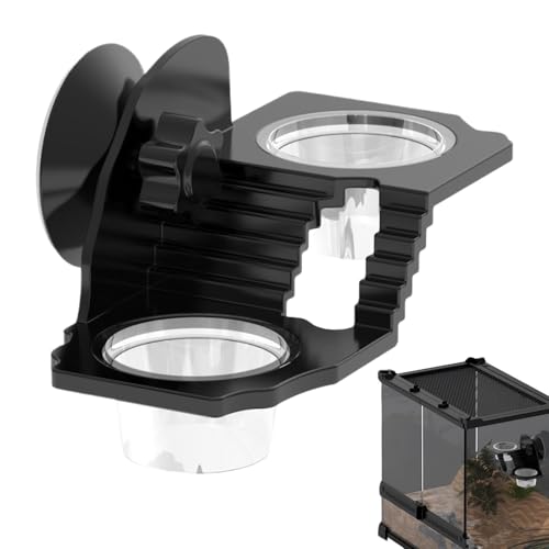 Foway Gecko Futterspender | Gecko-Wasserschale,Futterhalter Mit Saugnapf, Terrariumnapf Für Echsen, Schildkröten & Chamäleons, Beckenzubehör Foway Gecko Futterspender | Gecko-Wasserschale,Futterhalter Mit Saugnapf, Terrariumnapf Für Echsen, Schildkröten & Chamäleons, Beckenzubehör von Foway