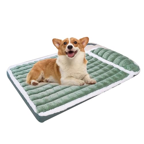 Foway Hundehüttenbett - Dickes Hundebett für Hundebox mit rutschfestem Boden,Haustierbett mit weichem Kissen für kleine Hunderassen, Hundehüttenunterlage zum Schlafen und zur Linderung von Unbehagen von Foway