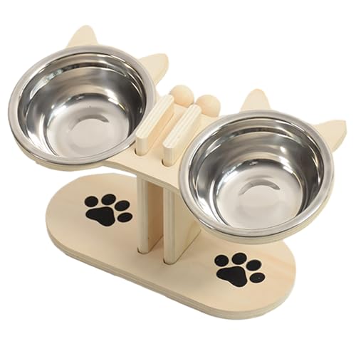Foway Katzenfutter Und Wassernapf Set,Höhenverstellbarer Napfständer Für Hunde - Schüssel Zur Verlangsamten Nahrungsaufnahme Für Mehrhaustierhaushalte Senioren Welpen Reisen Innen Außen Foway Katzenfutter Und Wassernapf Set,Höhenverstellbarer Napfständer Für Hunde - Schüssel Zur Verlangsamten Nahrungsaufnahme Für Mehrhaustierhaushalte Senioren Welpen Reisen Innen Außen von Foway
