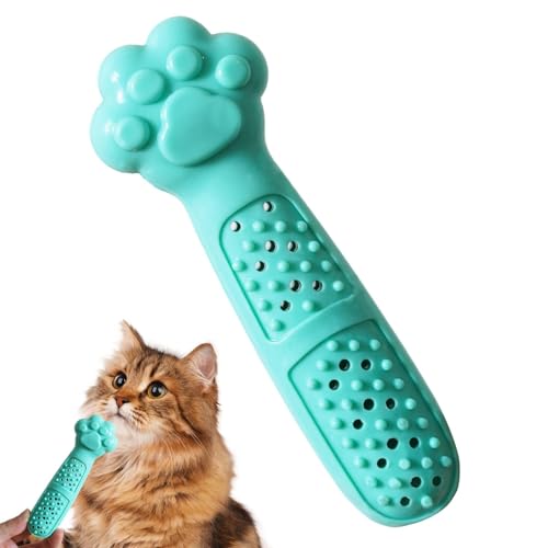 Foway Katzenzahn-Reinigungsstab, Katzenzahnbürste, Katzenminze-Spielzeug - Interaktives Gummi-Katzenminze-Kauspielzeug für Haustiere | Bissfest, Mundpflege für Katzen, Haustierbedarf für Zahnreinigung Foway Katzenzahn-Reinigungsstab, Katzenzahnbürste, Katzenminze-Spielzeug - Interaktives Gummi-Katzenminze-Kauspielzeug für Haustiere | Bissfest, Mundpflege für Katzen, Haustierbedarf für Zahnreinigung von Foway