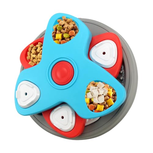 Foway Langsamer Fressnapf für Hunde, langsamer Fressnapf für Katzen - Dishes Hundenapf für langsames Essen - Hunde-Puzzle-Spielzeug, Haustier-Puzzle-Schüssel mit langsamem Futter, rotierende Foway Langsamer Fressnapf für Hunde, langsamer Fressnapf für Katzen - Dishes Hundenapf für langsames Essen - Hunde-Puzzle-Spielzeug, Haustier-Puzzle-Schüssel mit langsamem Futter, rotierende von Foway