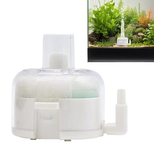 Foway -Aquarium-Schwammfilter, Aquarium-Filter - Tauchfähige Aquariumfilter mit Ausströmerstein | Fördert die Sauerstoffzirkulation, abnehmbar, kompakte Größe für Aquarien bis zu 5 Gallonen von Foway