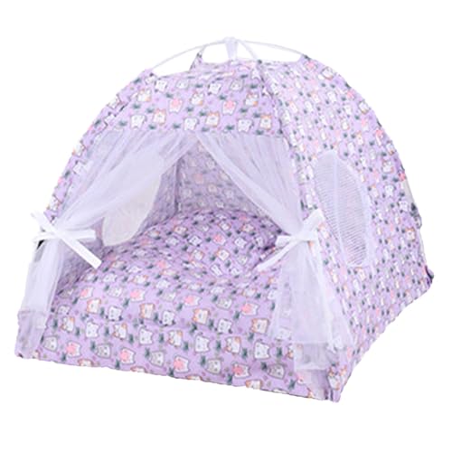 Foway Outdoor-Katzenzelt, Haustierzelt für Katzen - Atmungsaktives Spielzelt, Katzenhöhle,Haustier-Sonnenschutz, halbgeschlossenes Haustierhöhlennest mit Blumenmuster, faltbares Hundezeltbett zum Foway Outdoor-Katzenzelt, Haustierzelt für Katzen - Atmungsaktives Spielzelt, Katzenhöhle,Haustier-Sonnenschutz, halbgeschlossenes Haustierhöhlennest mit Blumenmuster, faltbares Hundezeltbett zum von Foway