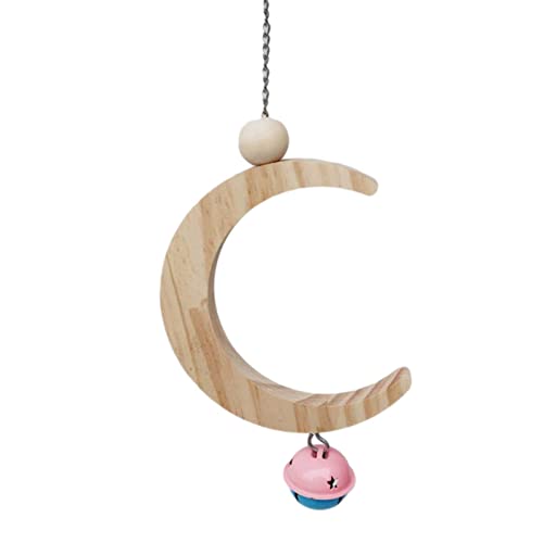 Bird Parrot Swing Kauspielzeug - Sittich Holzschaukel Mondförmiger Hängering Vogelzweig Kauen Papageienspielzeug - Vogelplattform Parrot Stand Spielplatz, Nahrungssuche für Sittiche, Fowybe Bird Parrot Swing Kauspielzeug - Sittich Holzschaukel Mondförmiger Hängering Vogelzweig Kauen Papageienspielzeug - Vogelplattform Parrot Stand Spielplatz, Nahrungssuche für Sittiche, Fowybe von Fowybe