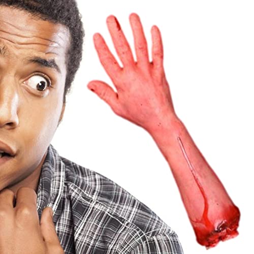 Fowybe Abgetrennte blutige Hand - Gruselige gefälschte blutige, gebrochene, abgetrennte Hand mit realistischem Aussehen,Perfekt für Halloween-Dekoration, Aprilscherz, Cosplay und Party-Dekoration Fowybe Abgetrennte blutige Hand - Gruselige gefälschte blutige, gebrochene, abgetrennte Hand mit realistischem Aussehen,Perfekt für Halloween-Dekoration, Aprilscherz, Cosplay und Party-Dekoration von Fowybe