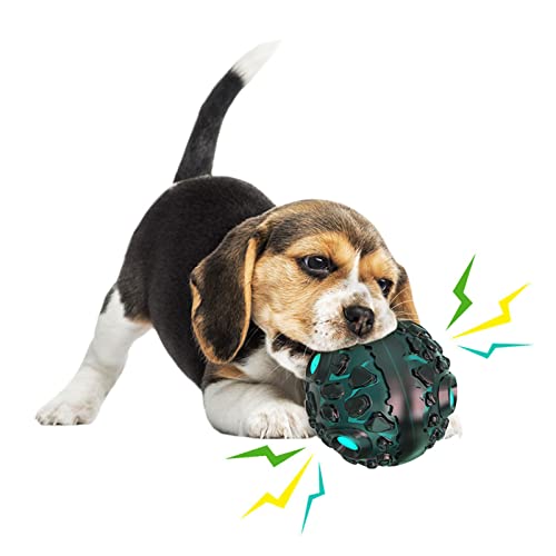 Fowybe Beißbälle für Hunde | Welpenspielzeug zum Zahnen - Meteoritenbälle mit Quietscher, interaktives Hundespielzeug zur Zahnreinigung für kleine, mittelgroße und große Hunde zum Spielen von Fowybe