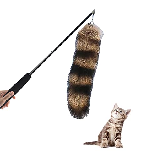 Fowybe Federspielzeug für Katzen,Interaktives Katzenspielzeug Einziehbares Katzenspielzeug | Plüsch-Katzen-Zauberstab-Spielzeug, Katzen-Angelrute, Teaser für Indoor-Katzen-Kätzchen Fowybe Federspielzeug für Katzen,Interaktives Katzenspielzeug Einziehbares Katzenspielzeug | Plüsch-Katzen-Zauberstab-Spielzeug, Katzen-Angelrute, Teaser für Indoor-Katzen-Kätzchen von Fowybe