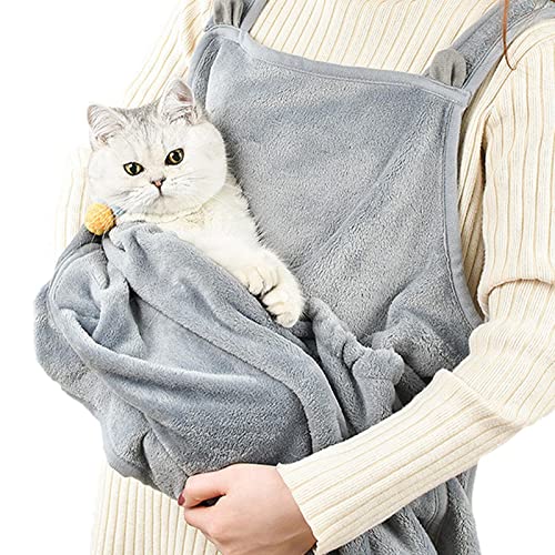 Fowybe Katzen-Trageschürze,Pet Sling Tragetasche Arctic Fleece Pet Trageschürze | Tragbarer Brustschürzenbeutel für den Außenbereich, Warmer Schlafsack für kleine Haustiere, Katzen, Welpen Fowybe Katzen-Trageschürze,Pet Sling Tragetasche Arctic Fleece Pet Trageschürze | Tragbarer Brustschürzenbeutel für den Außenbereich, Warmer Schlafsack für kleine Haustiere, Katzen, Welpen von Fowybe