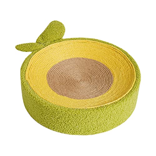 Fowybe Katzenkratzbett | 3-in-1-Katzenkratzer mit Rutschfester Unterseite,Katzen-Kratzcouch mit niedlicher Avocado-Form für Katzen zum Spielen, Beißen, Kratzen und Springen Fowybe Katzenkratzbett | 3-in-1-Katzenkratzer mit Rutschfester Unterseite,Katzen-Kratzcouch mit niedlicher Avocado-Form für Katzen zum Spielen, Beißen, Kratzen und Springen von Fowybe