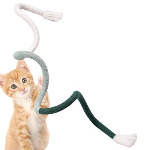 Fowybe Katzenstab Spielzeug,Baumwollschnur, interaktives Kätzchenspielzeug für die Nacht - Haustier-Übungsspielzeug für Katzenhaus, Tierheim, Tierhandlung, Wohnzimmer, Schlafzimmer, Arbeitszimmer Fowybe Katzenstab Spielzeug,Baumwollschnur, interaktives Kätzchenspielzeug für die Nacht - Haustier-Übungsspielzeug für Katzenhaus, Tierheim, Tierhandlung, Wohnzimmer, Schlafzimmer, Arbeitszimmer von Fowybe