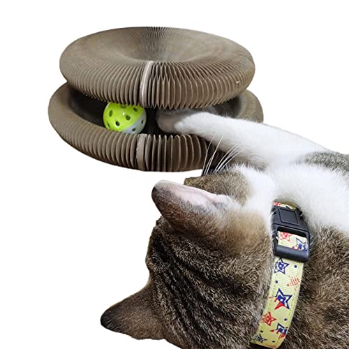 Fowybe Kratzball Katze Schleifkralle | Kratzbrett für Katzen mit ungiftigem Kleber,Katzenkratzer zum Schutz Ihrer Möbel von Fowybe
