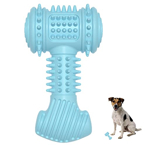 Fowybe Langlebiges Kauspielzeug für Hunde - Stachelhammer aus TPR-Gummi, unzerstörbares Hundespielzeug zur Reinigung der Hundezähne | Zahnreinigung und Zahnfleischmassage Robustes Hundespielzeug von Fowybe