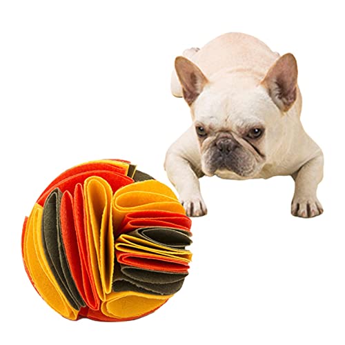 Fowybe Pet Schnüffelball,Schnüffelball für Hunde - Hundepuzzlespielzeug Interaktives Hundespielzeug Ball mit langsamer Fütterung zum Stressabbau von Fowybe