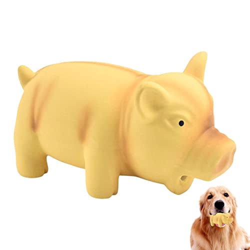 Fowybe Quietschendes Schwein Hundespielzeug | Quietschspielzeug für Hunde aus Latex mit einem Oinks-Sound Quietscher Grunzendes Schwein Hundespielzeug,Squeaker Chew Training Puppy Supplies von Fowybe