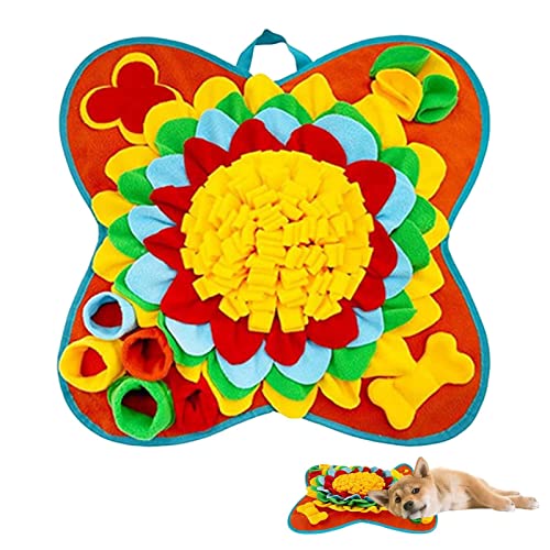 Fowybe Schnüffelmatte für Hunde | Schnüffelmatte Nasenarbeit Fressmatte - Pet Dog Puzzle Toys, Hundefuttermatte für langsames Füttern und Geruchstraining, tragbar und waschbar, Stressabbau Fowybe Schnüffelmatte für Hunde | Schnüffelmatte Nasenarbeit Fressmatte - Pet Dog Puzzle Toys, Hundefuttermatte für langsames Füttern und Geruchstraining, tragbar und waschbar, Stressabbau von Fowybe