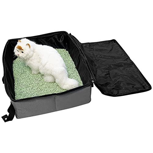 Fowybe Tragbare Katzentoilette - Zusammenklappbarer Reise-Abfallbehälter bedeckt,wasserdichte Katzentoilette für Katzentoiletten für die einfache Reinigung zu Hause im Freien beim Camping Fowybe Tragbare Katzentoilette - Zusammenklappbarer Reise-Abfallbehälter bedeckt,wasserdichte Katzentoilette für Katzentoiletten für die einfache Reinigung zu Hause im Freien beim Camping von Fowybe