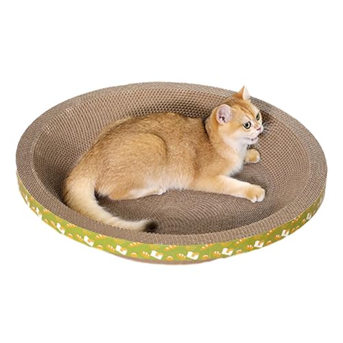 Katzenkratzer aus Pappe - Ovale Nest-Lounge für Katzen, ästhetische Schüssel - Möbelschutzzubehör für Wohnzimmer, Spielzimmer, Arbeitszimmer, Schlafzimmer, Balkon, Kätzchennest Fowybe Katzenkratzer aus Pappe - Ovale Nest-Lounge für Katzen, ästhetische Schüssel - Möbelschutzzubehör für Wohnzimmer, Spielzimmer, Arbeitszimmer, Schlafzimmer, Balkon, Kätzchennest Fowybe von Fowybe