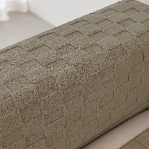 Foxdecor Armlehnbezug für Liegestuhl, rutschfest, Sofa-Armschutz, Dekoration, 50,8 x 50,8 cm, Braun, 2 Stück von Foxdecor