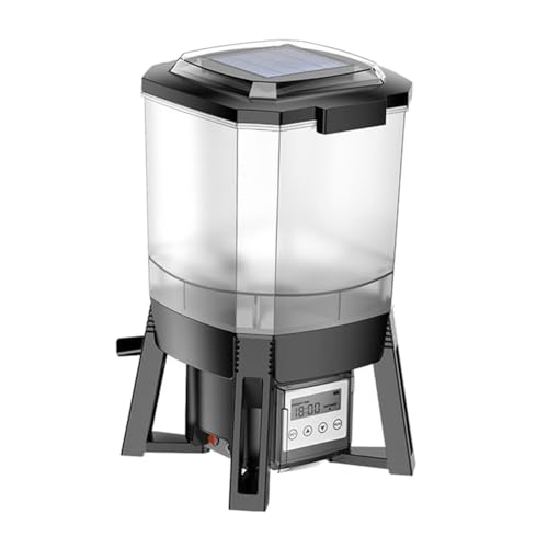 Fozriybefy Solarbetriebener Fischfütterer, Intelligenter Fischfütterer und Fischfutterverteiler für Aquarien und Teiche. von Fozriybefy