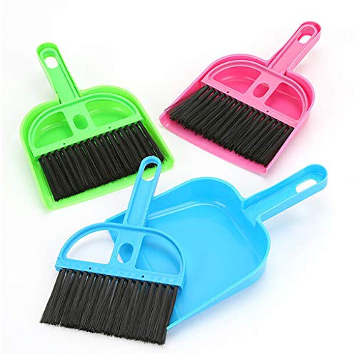 Fpbiagoq Kehrschaufel und Besen-Set, 1 x Besenbürste + 1 x Kehrschaufel für Haustierkäfig-Reinigung, Schreibtischreinigung für Igel, Tierabfälle Fpbiagoq Kehrschaufel und Besen-Set, 1 x Besenbürste + 1 x Kehrschaufel für Haustierkäfig-Reinigung, Schreibtischreinigung für Igel, Tierabfälle von Fpbiagoq