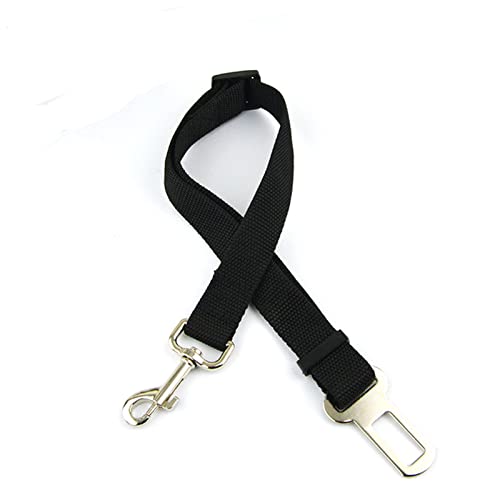 Seil Haustier Haustier Auto Sicherheitsgurt Nylon Haustiere Hundekatze Sitz Bleileine Kabelbaum for Welpen Kätzchen Fahrzeug Sicherheit Leine 65cm Einstellbar Haustierleine Mit (Color : Black, Size von FrEshn