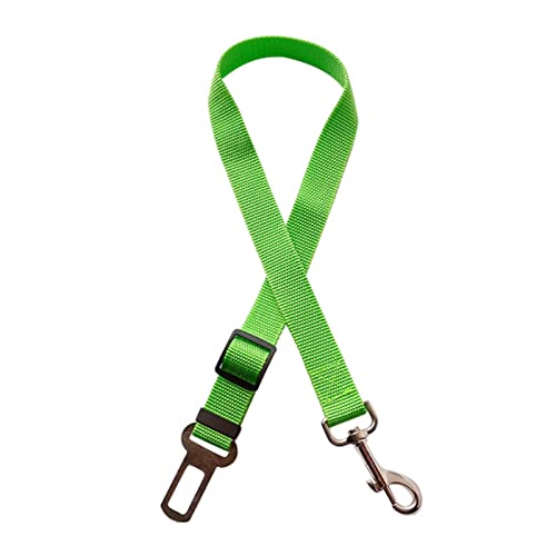 Seil Haustier Haustier Hund Katze Auto Sicherheitsgurt Einstellbare Gurtzeugggurt Blei Leine for kleine mittelgroße Hunde Reise Clip Pet Supplies 13 Farben Haustierleine Mit (Size : Green) von FrEshn