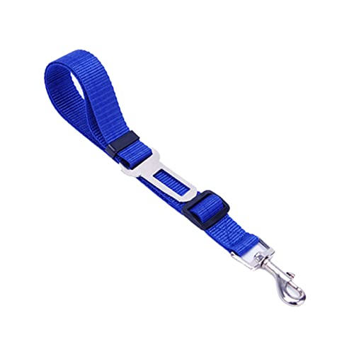 Seil Haustier Nylon Einstellbarer Hundesitzgürtel Multicolor Travel Hunde Leine for Welpenkatze Große Hund Auto Sicherheitsgurt Haustier Zubehör Produkte Mops Haustierleine Mit (Color : Blue, Size : von FrEshn