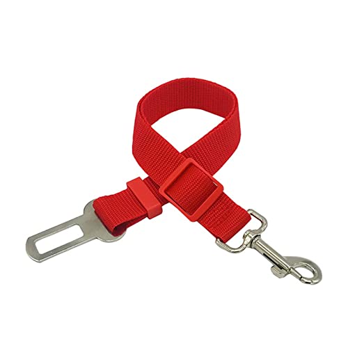 Seil Haustier Nylon Haustiere Sitz Blei Leine Hund Harness Fahrzeug Sicherheitsgurt Pet Katze Zubehör Reiseklammer Verstellbarer Sicherheitsgürtel Haustierleine Mit (Color : Red, Size : Pet car supp von FrEshn