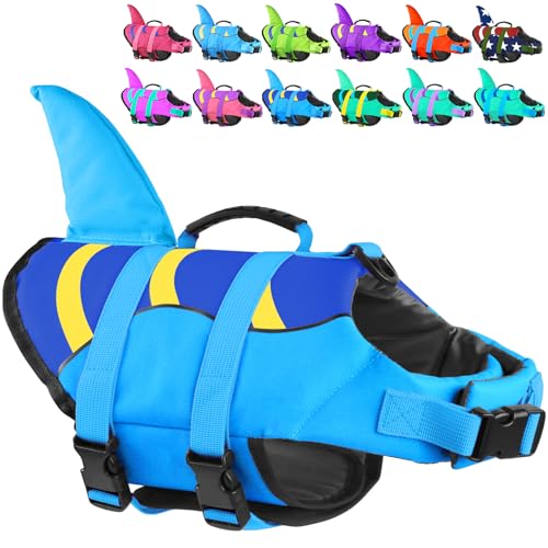 Fragralley Shark Fin Hundeschwimmweste, hoher Auftrieb mit reißfestem Nylon & Polyurethan-Schaum für Schwimmen, Bootfahren und Wassersport im Freien Fragralley Shark Fin Hundeschwimmweste, hoher Auftrieb mit reißfestem Nylon & Polyurethan-Schaum für Schwimmen, Bootfahren und Wassersport im Freien von Fragralley