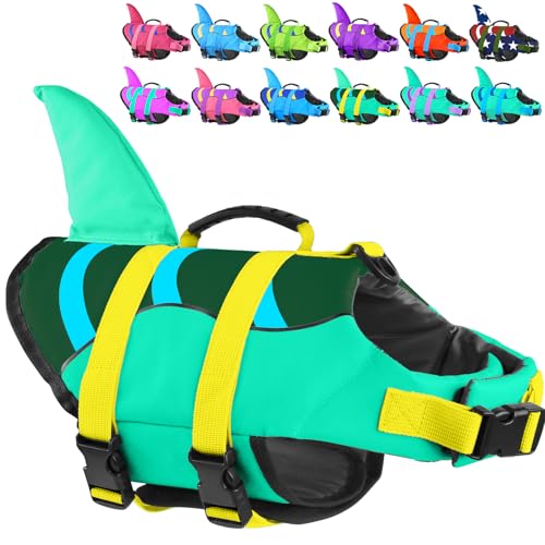 Fragralley Shark Fin Hundeschwimmweste, hoher Auftrieb mit reißfestem Nylon & Polyurethan-Schaum für Schwimmen, Bootfahren und Wassersport im Freien Fragralley Shark Fin Hundeschwimmweste, hoher Auftrieb mit reißfestem Nylon & Polyurethan-Schaum für Schwimmen, Bootfahren und Wassersport im Freien von Fragralley