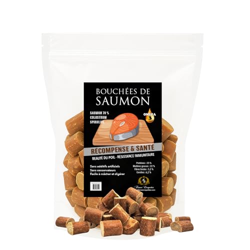 Lachsstücke für Hunde, 500 g von France Croquettes